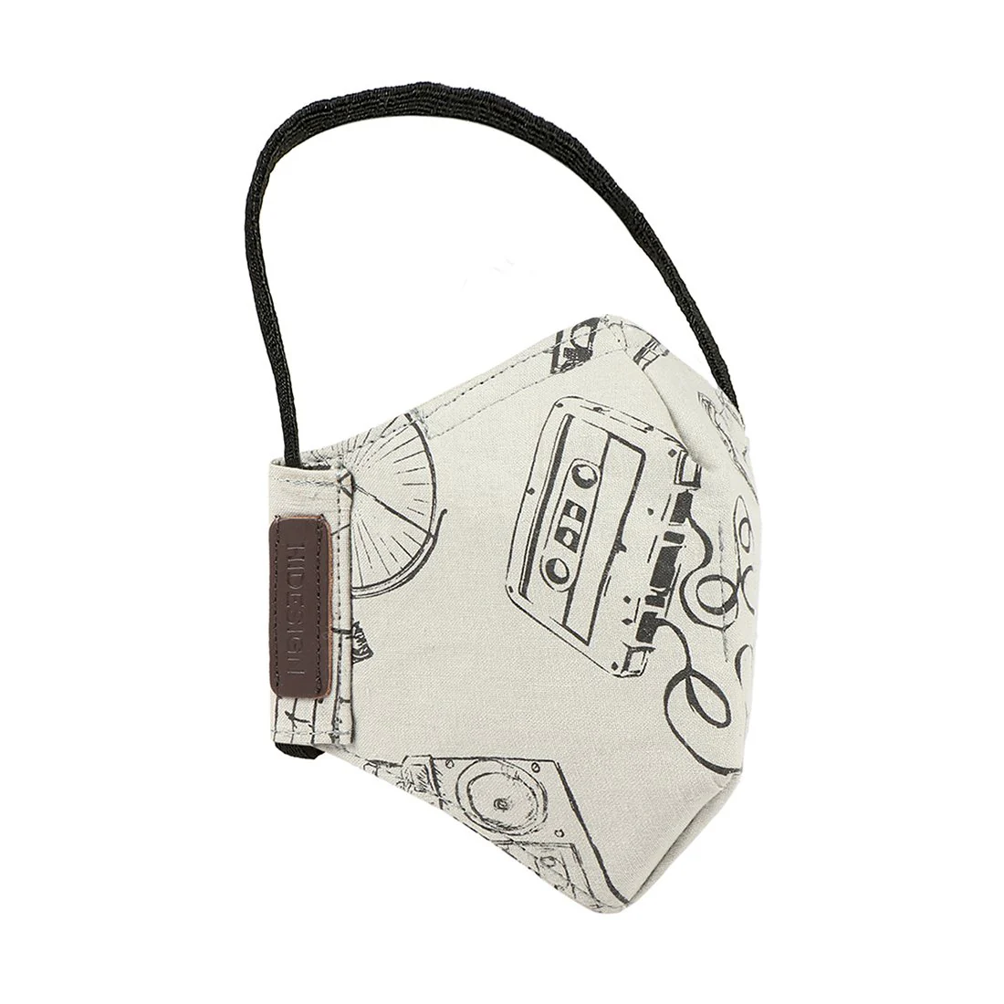 Samurai Combo-Ce Grey Leather Face Mask - Image 2