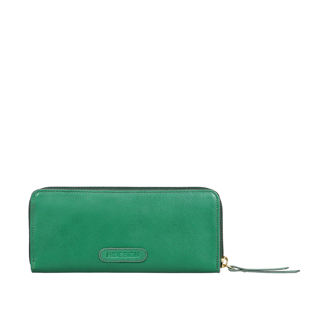 Sangria W1 Green Leather Zip Around Wallet - Image 4