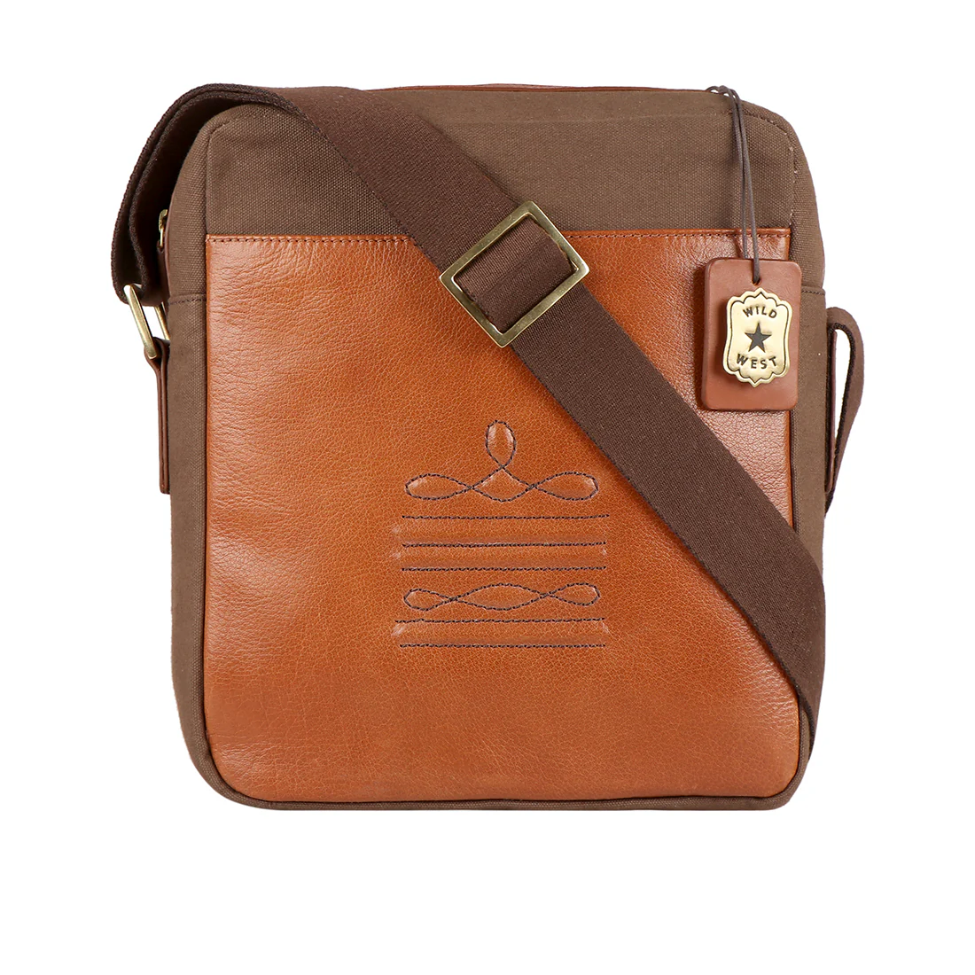 Santa Fe 02 Tan Leather  Crossbody - Image 2