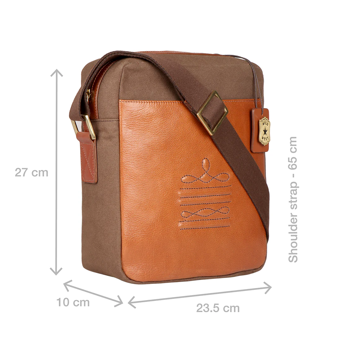 Santa Fe 02 Tan Leather Crossbody - Image 2