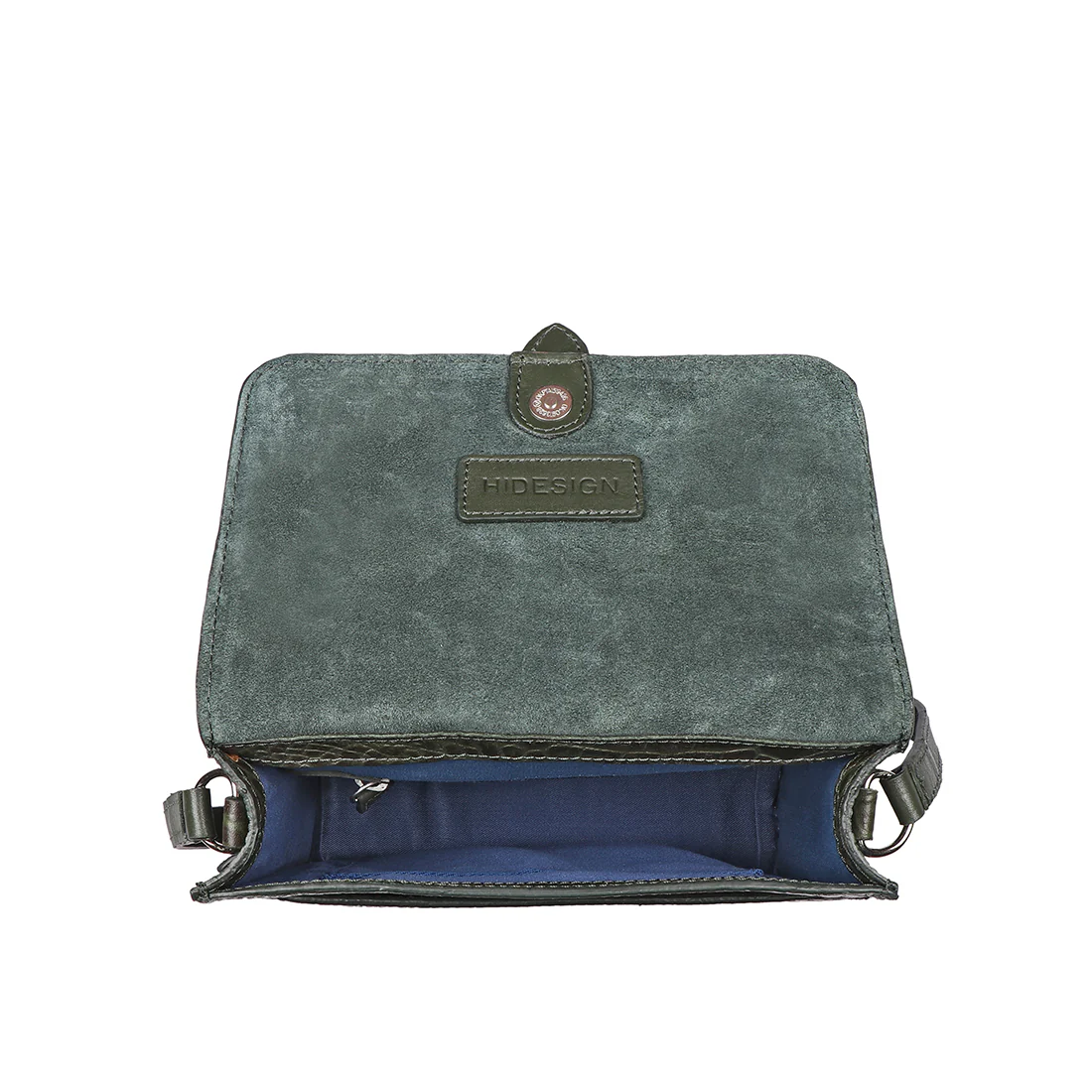 Santiago 02 Green Leather Sling Bag - Image 6