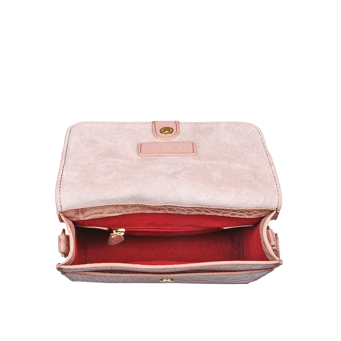 Santiago 02 Pink Leather Sling Bag - Image 6
