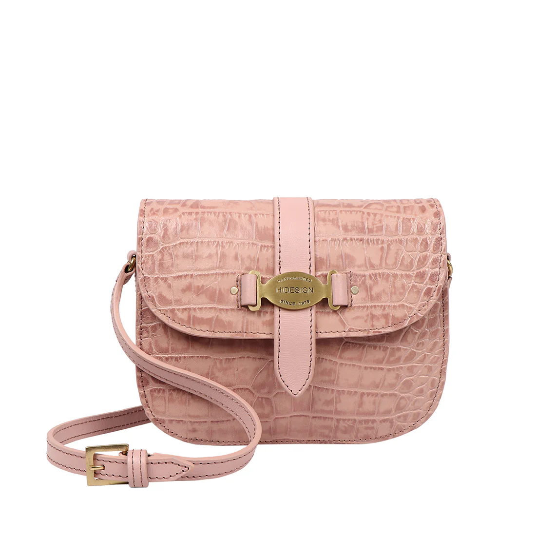 Santiago 03 Pink Leather Sling Bag - Image 2