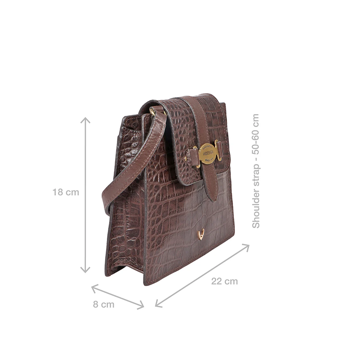 Santiago 04 Brown Leather Sling Bag - Image 3