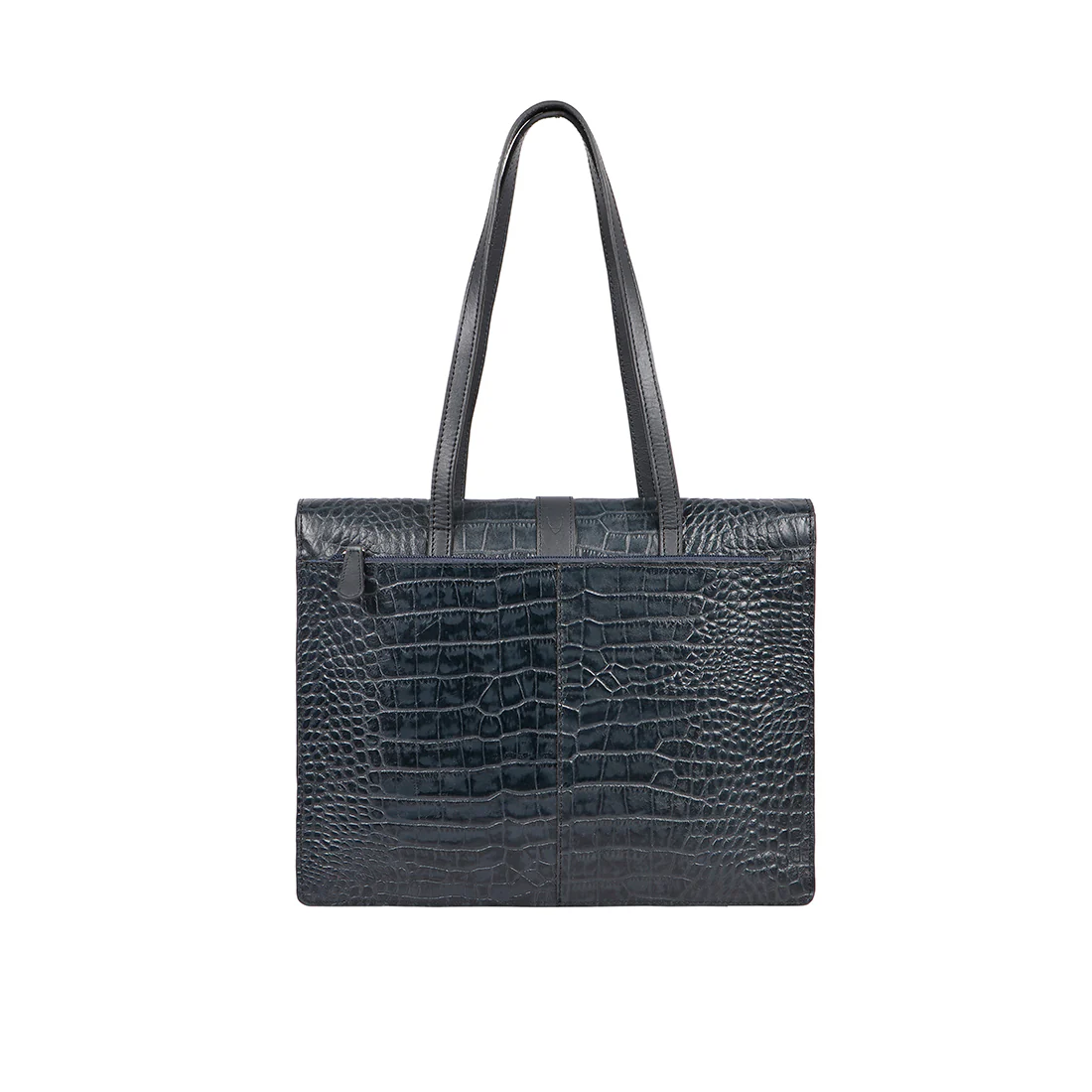 Santiago 06 Blue Leather Shoulder Bag - Image 4