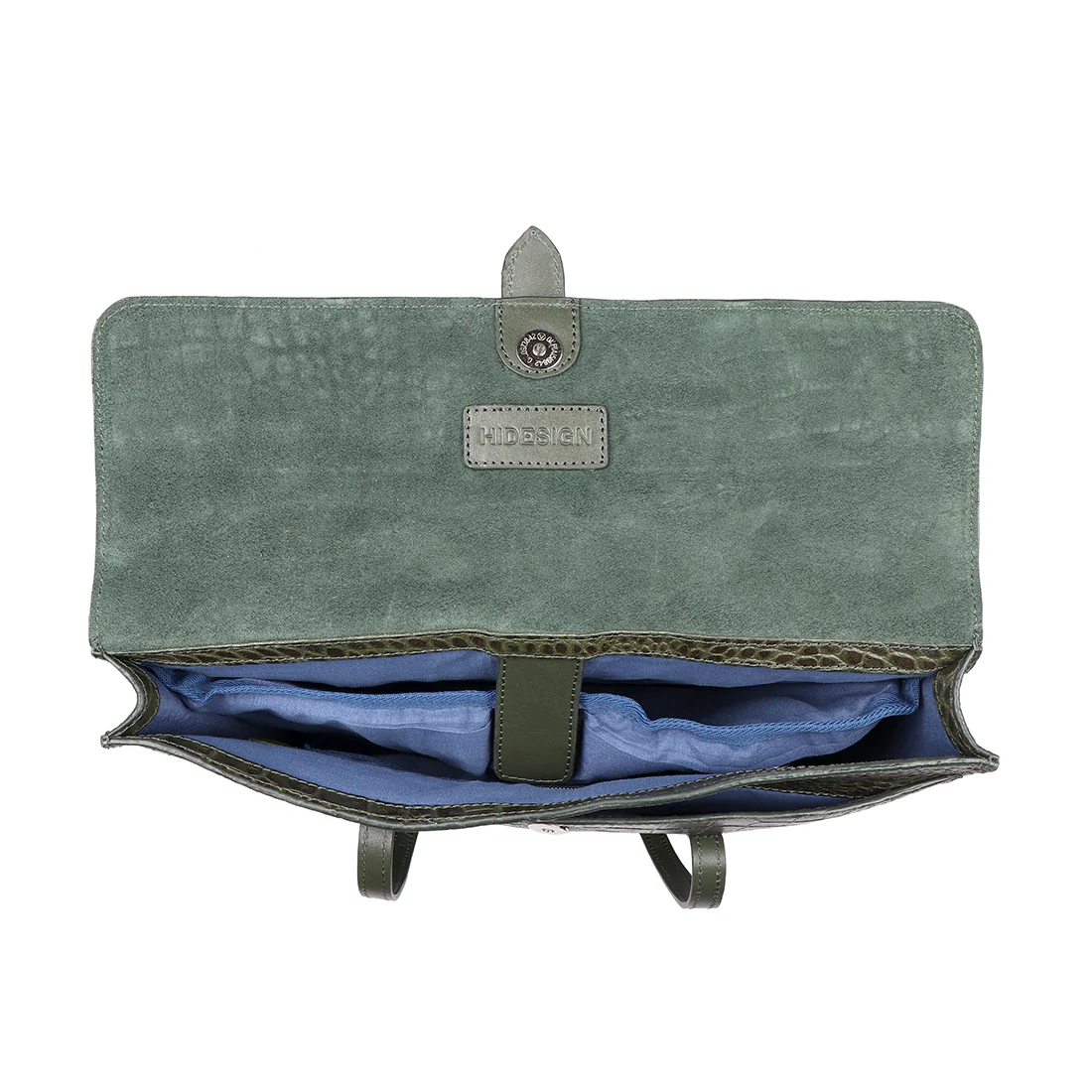 Santiago 06 Green Leather Shoulder Bag - Image 6