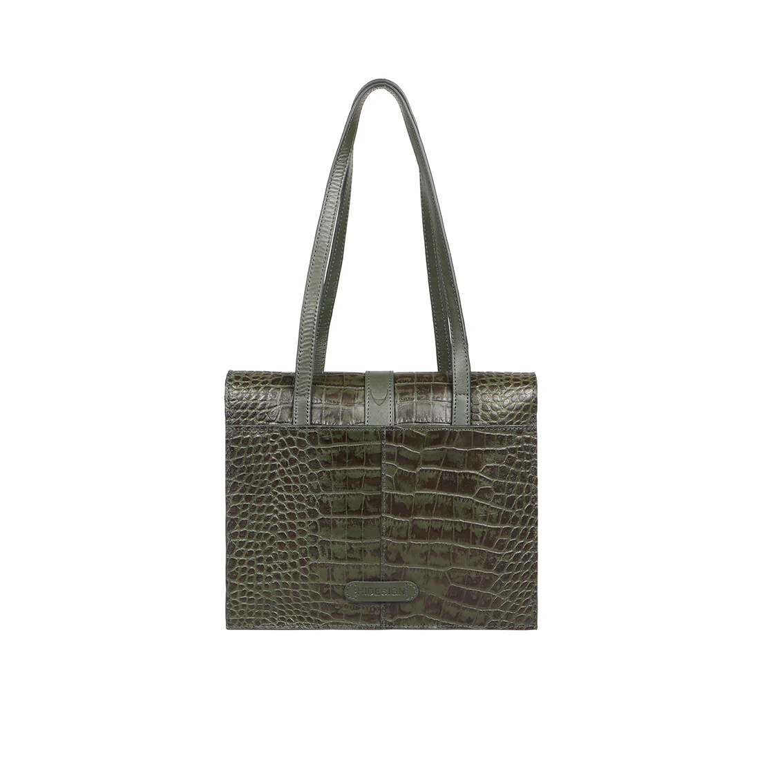 Santiago 08 Green Leather Shoulder Bag - Image 3