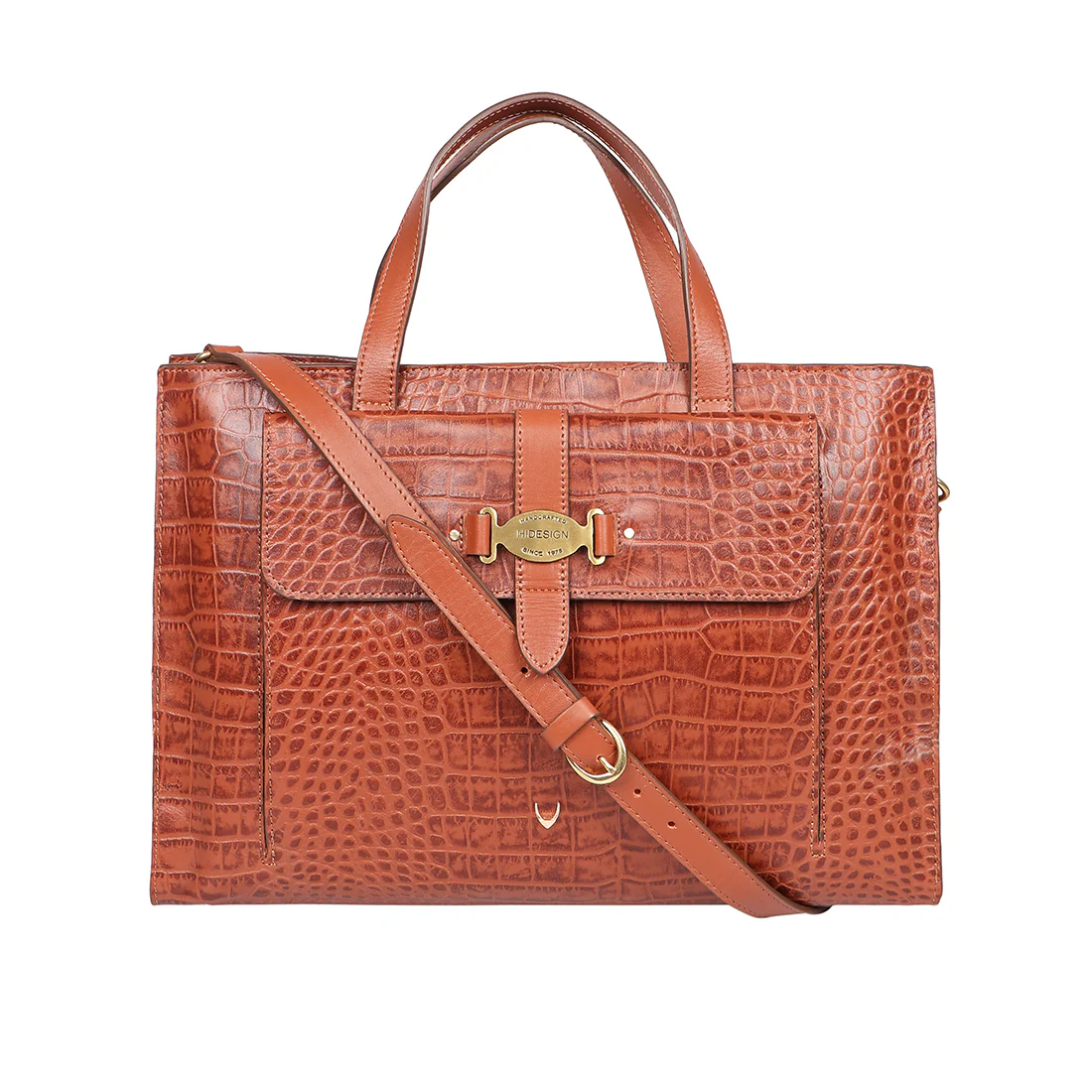 Santiago 10 Tan Leather Tote Bag - Image 2