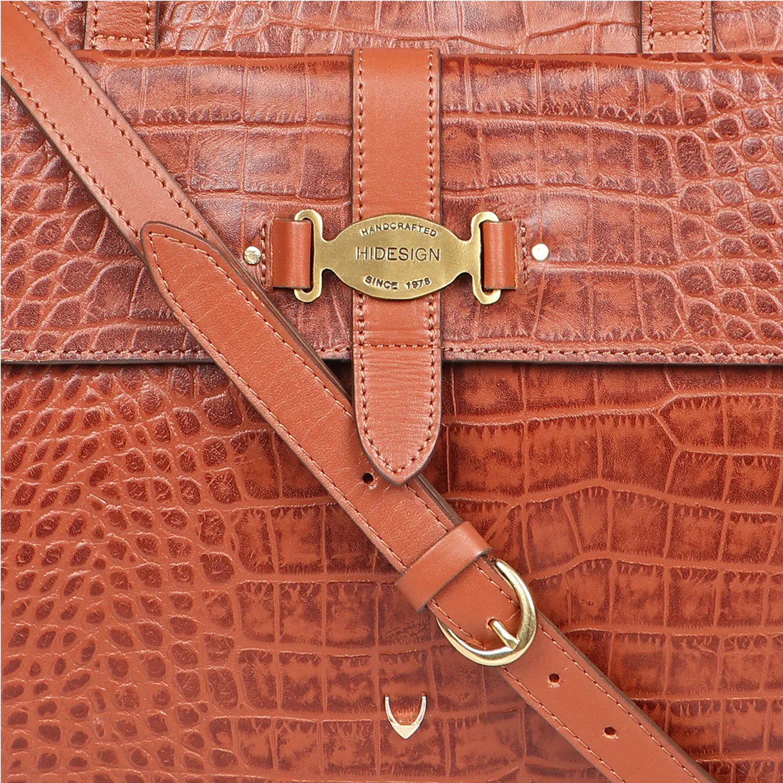Santiago 10 Tan Leather Tote Bag - Image 5