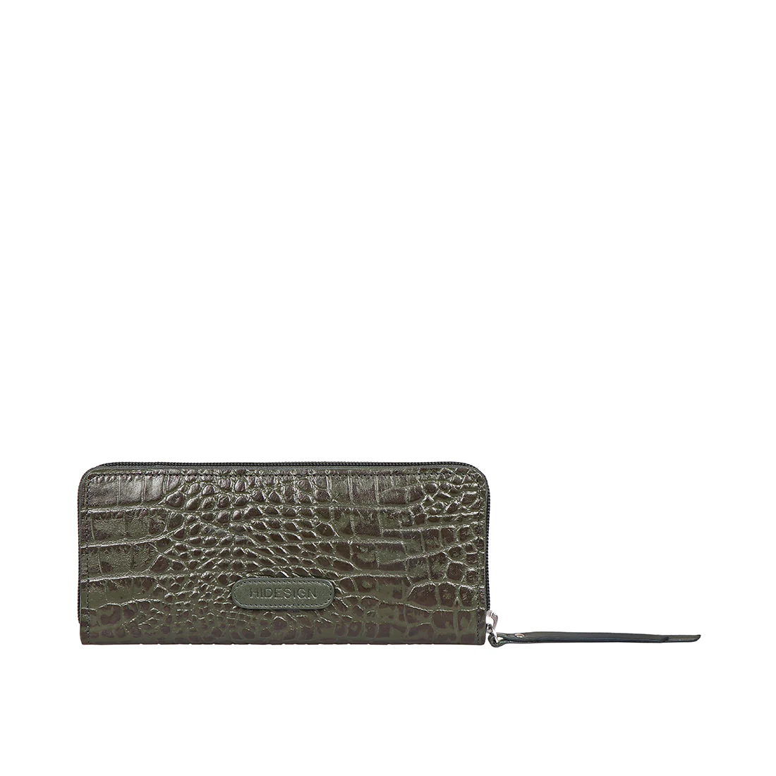 Santiago W1 Green Leather Zip Around Wallet - Image 4