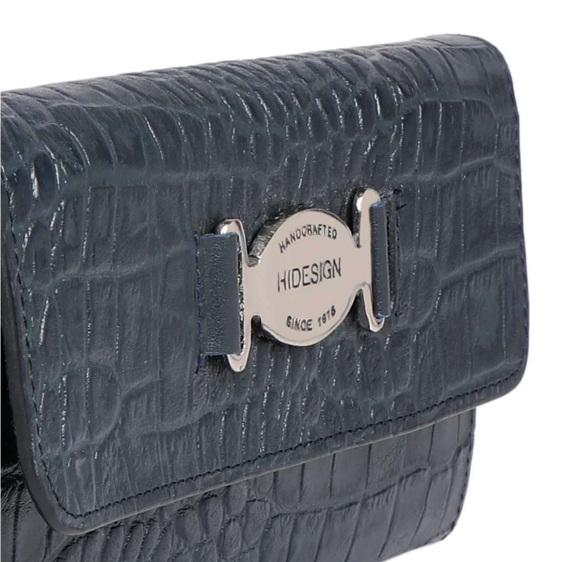 Santiago W2 Blue Leather Sling Wallet - Image 4