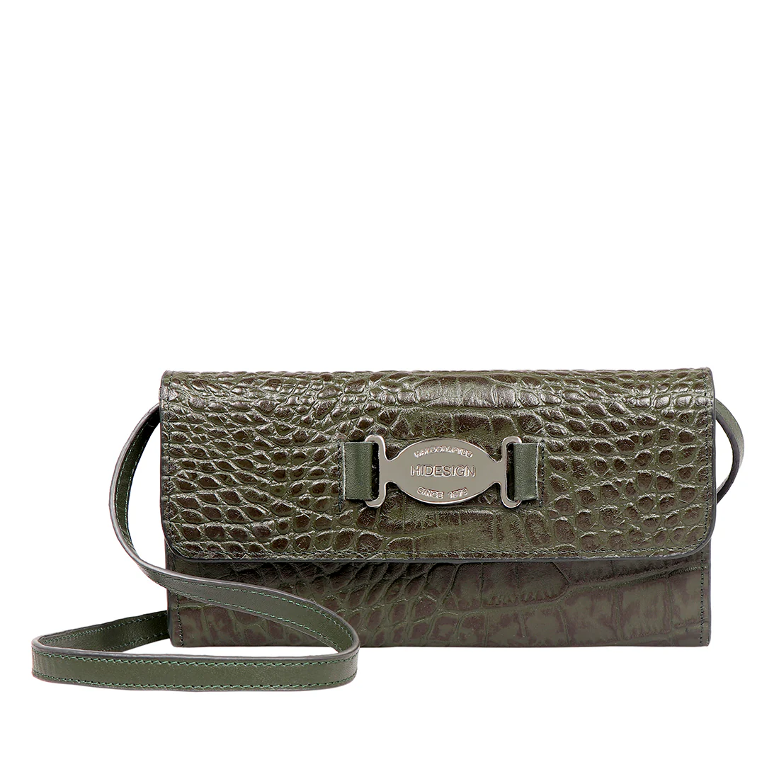 Santiago W2 Green Leather Sling Wallet - Image 2