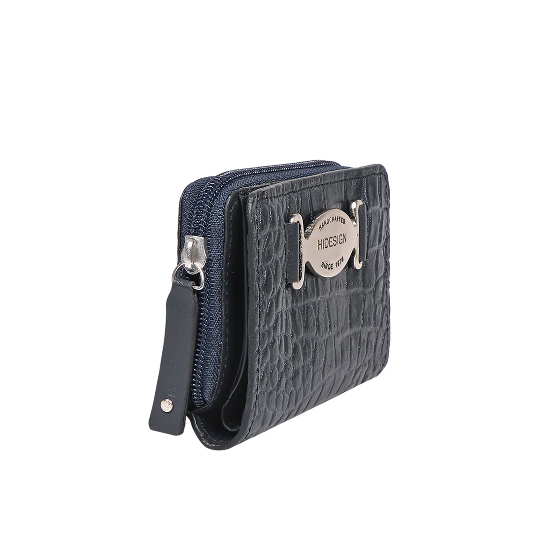 Santiago W3 Blue Leather Pocket Wallet - Image 3