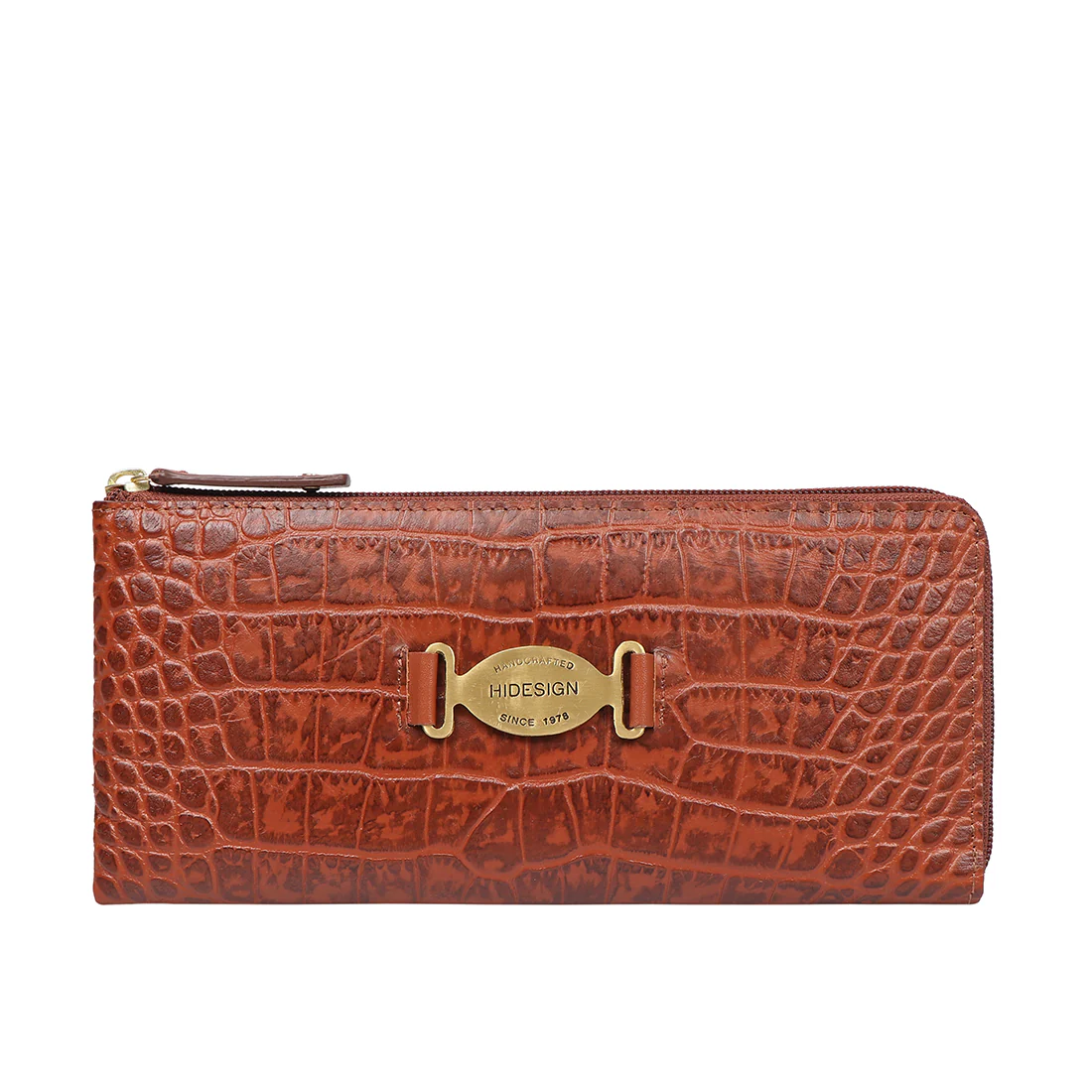 Santiago W4 Tan Leather Zip Around Wallet - Image 2