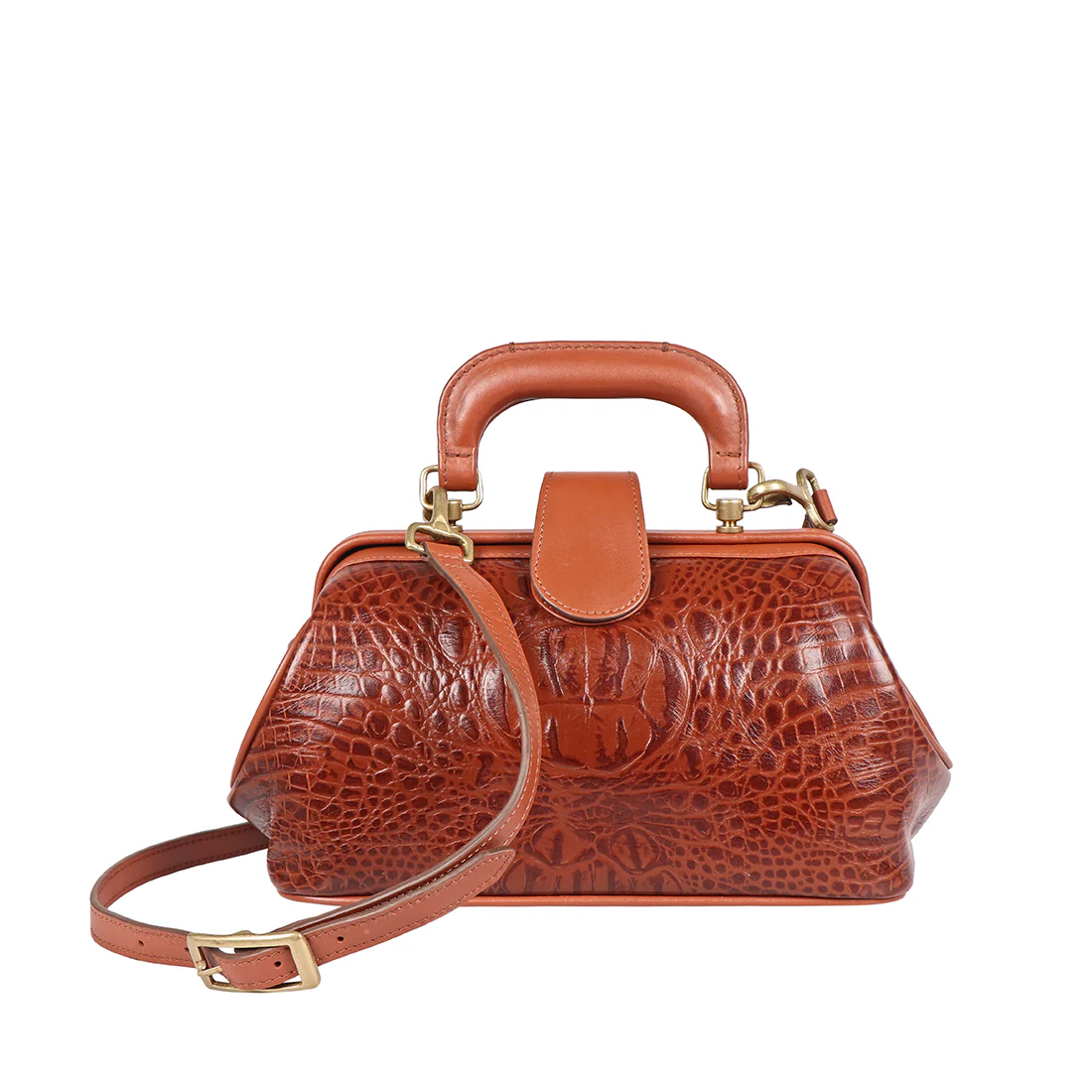 Sasha Tan Leather Satchel