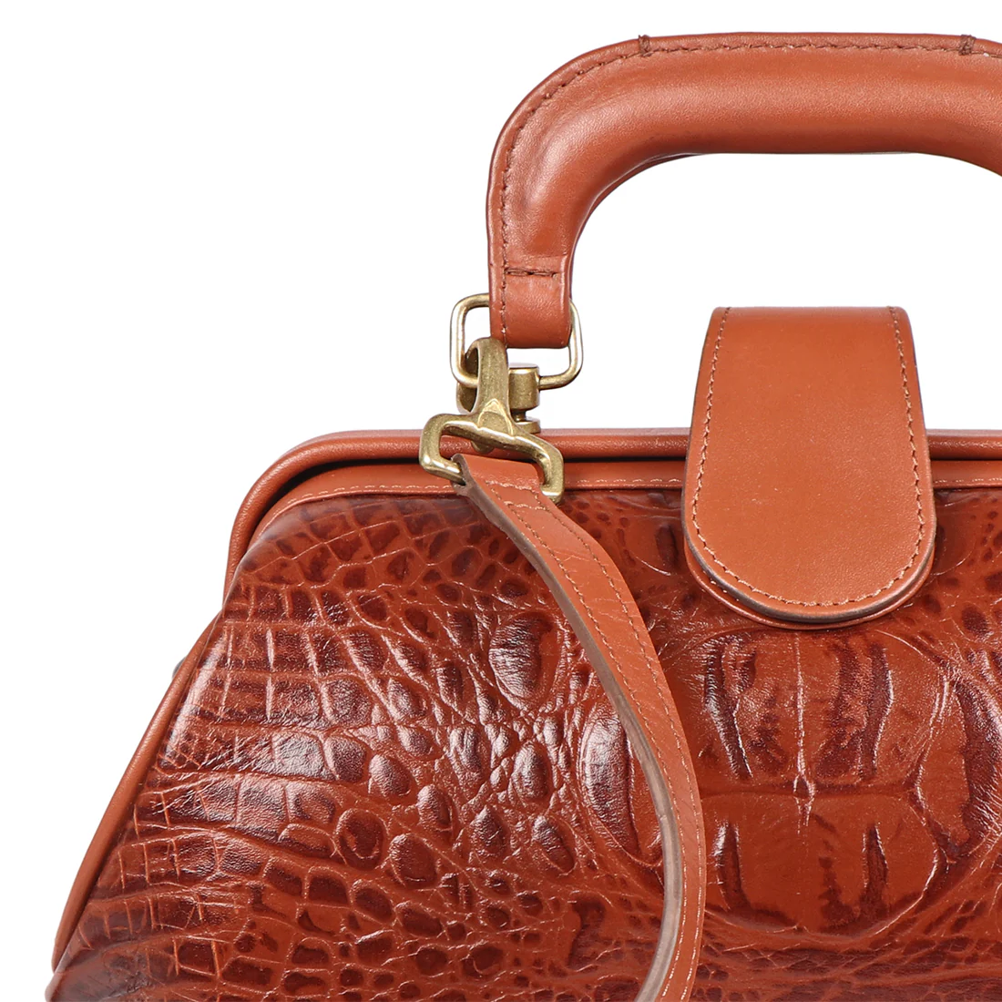 Sasha Tan Leather Satchel - Image 5