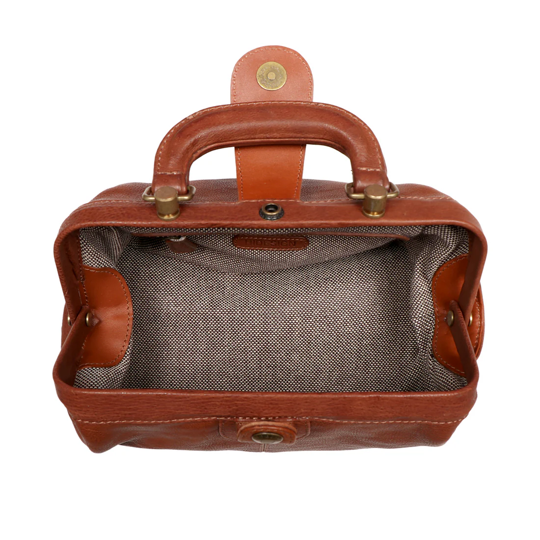 Sasha Tan Leather Satchel - Image 5