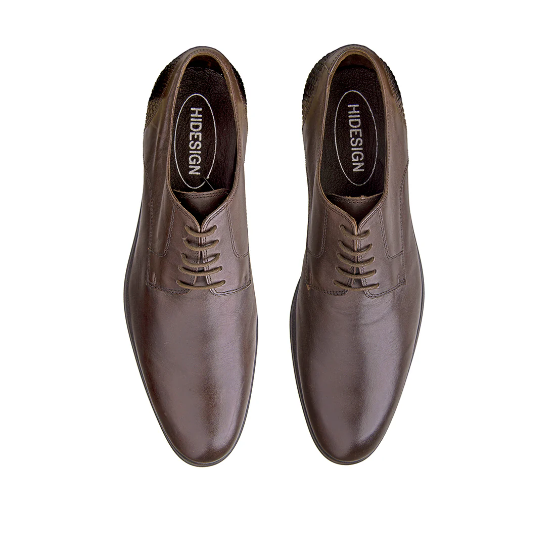 Saville Men's Brown Leather Derby Shoes - Image 4