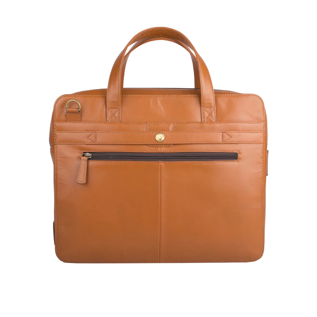 Scaffell Pike 01 Tan Leather Briefcase - Image 3