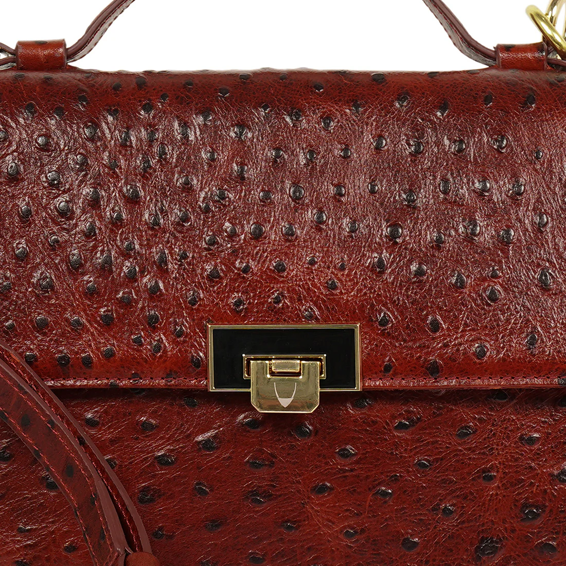 Scala 02 Red Leather Sling Bag - Image 5