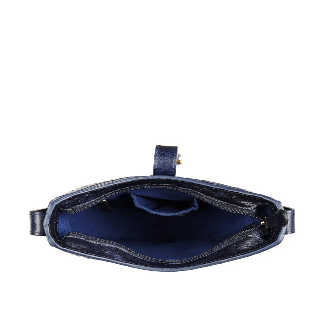 Scala 03 Blue Leather Shoulder Bag - Image 6