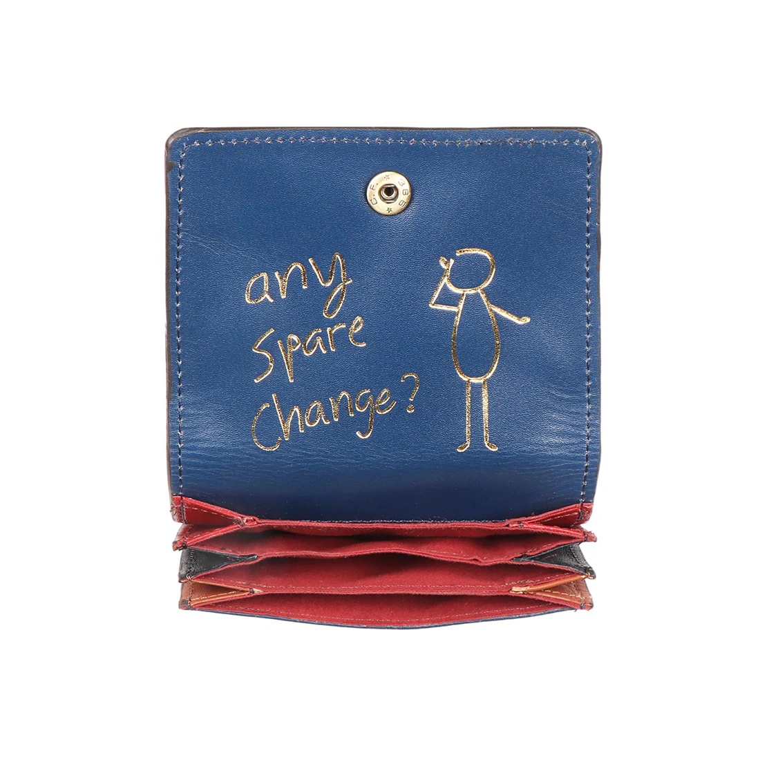 Scooter W1 Blue Leather Card Holder - Image 3