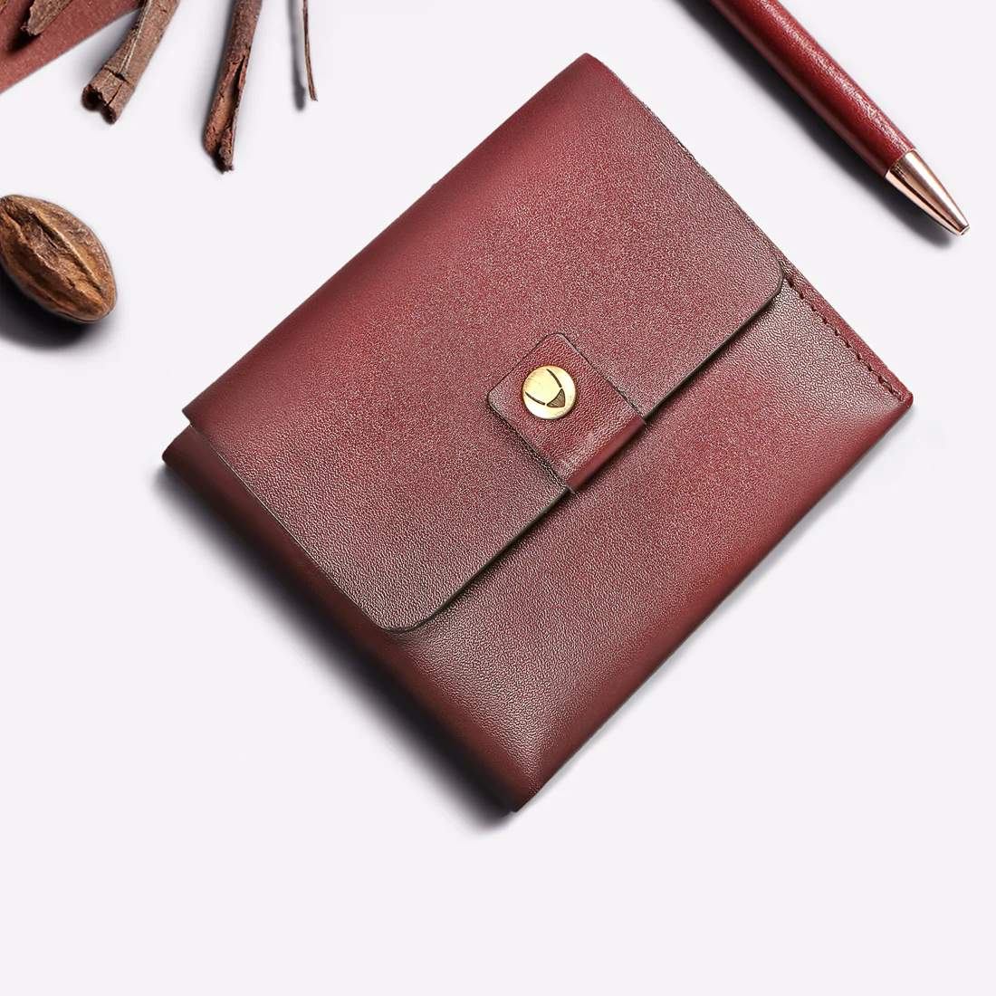 Scooter W5 Brown Leather Bi-Fold Wallet - Image 2