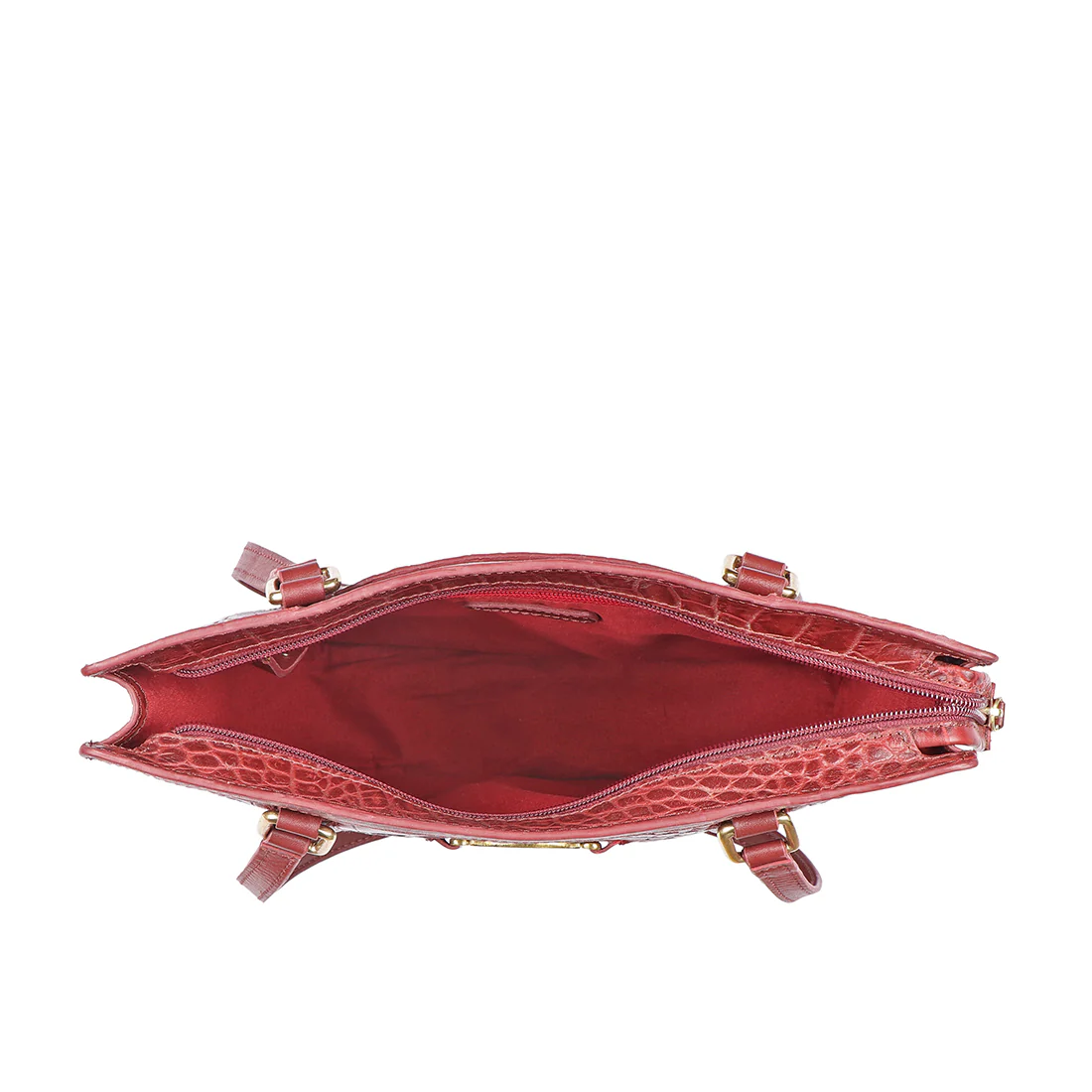 Selena 02 Red Leather Shoulder Bag - Image 5