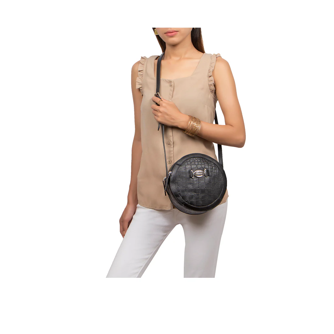 Selena 03 Black Leather Crossbody - Image 6