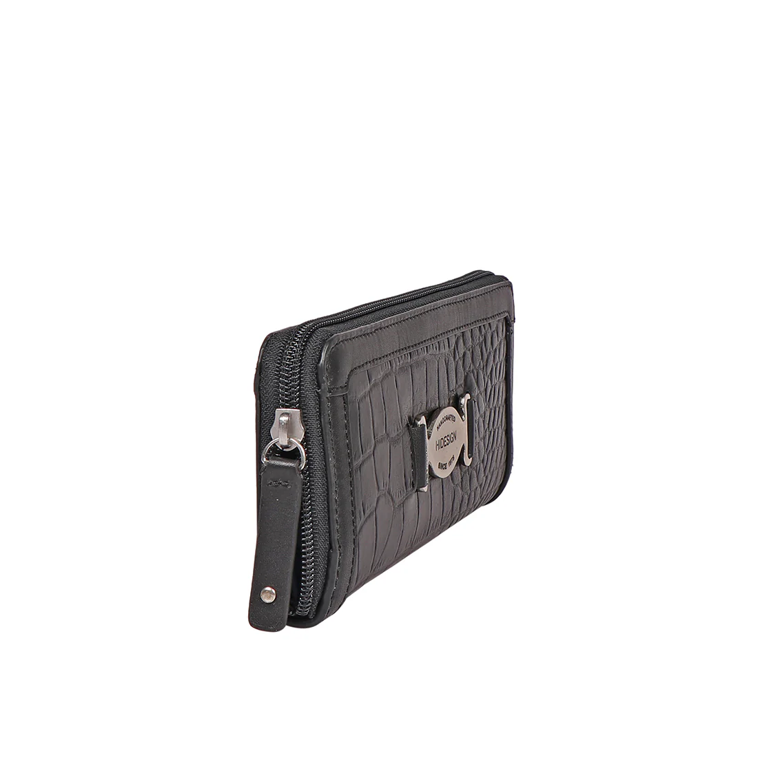 Selena W1 Black Leather Zip Around Wallet - Image 3