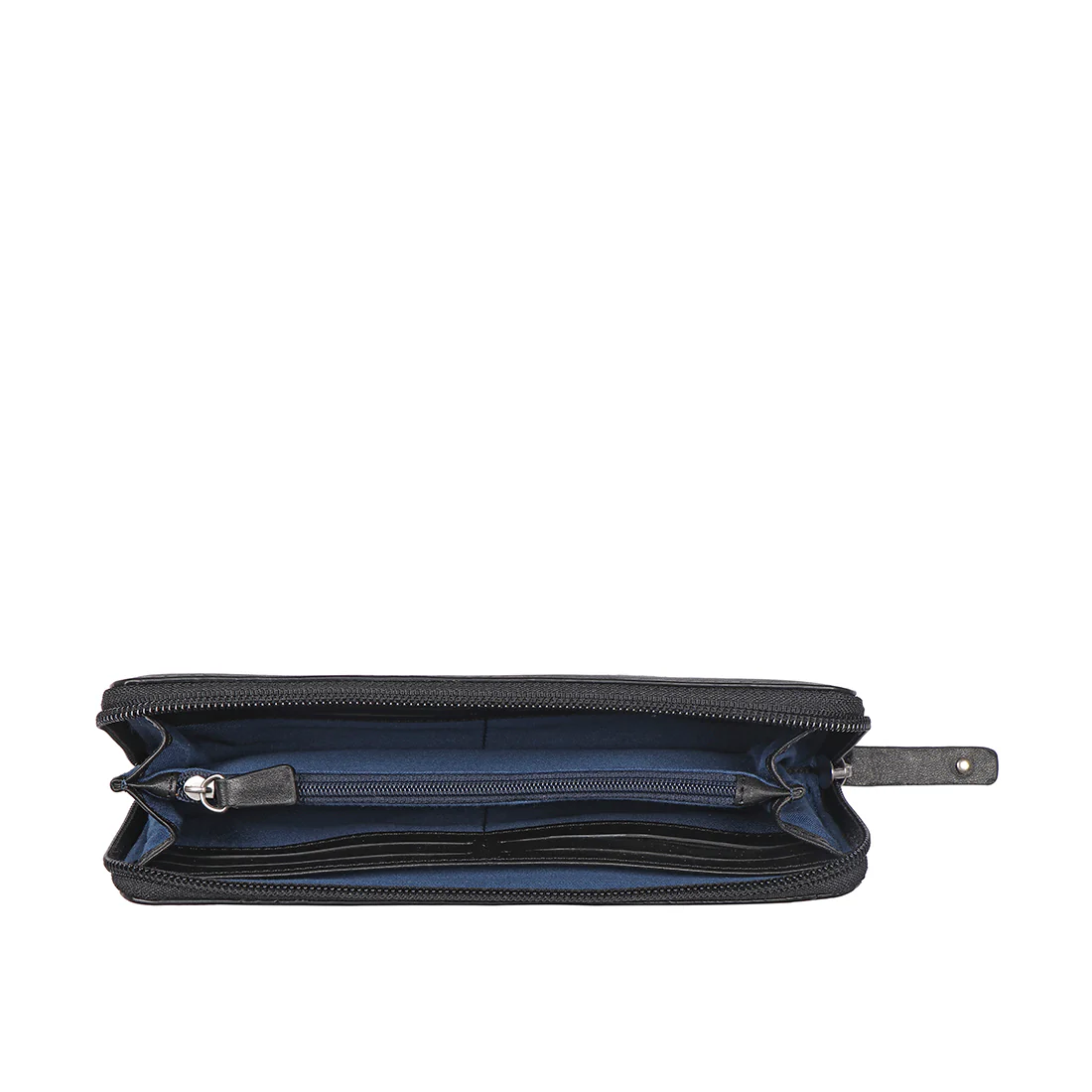 Selena W1 Black Leather Zip Around Wallet - Image 6