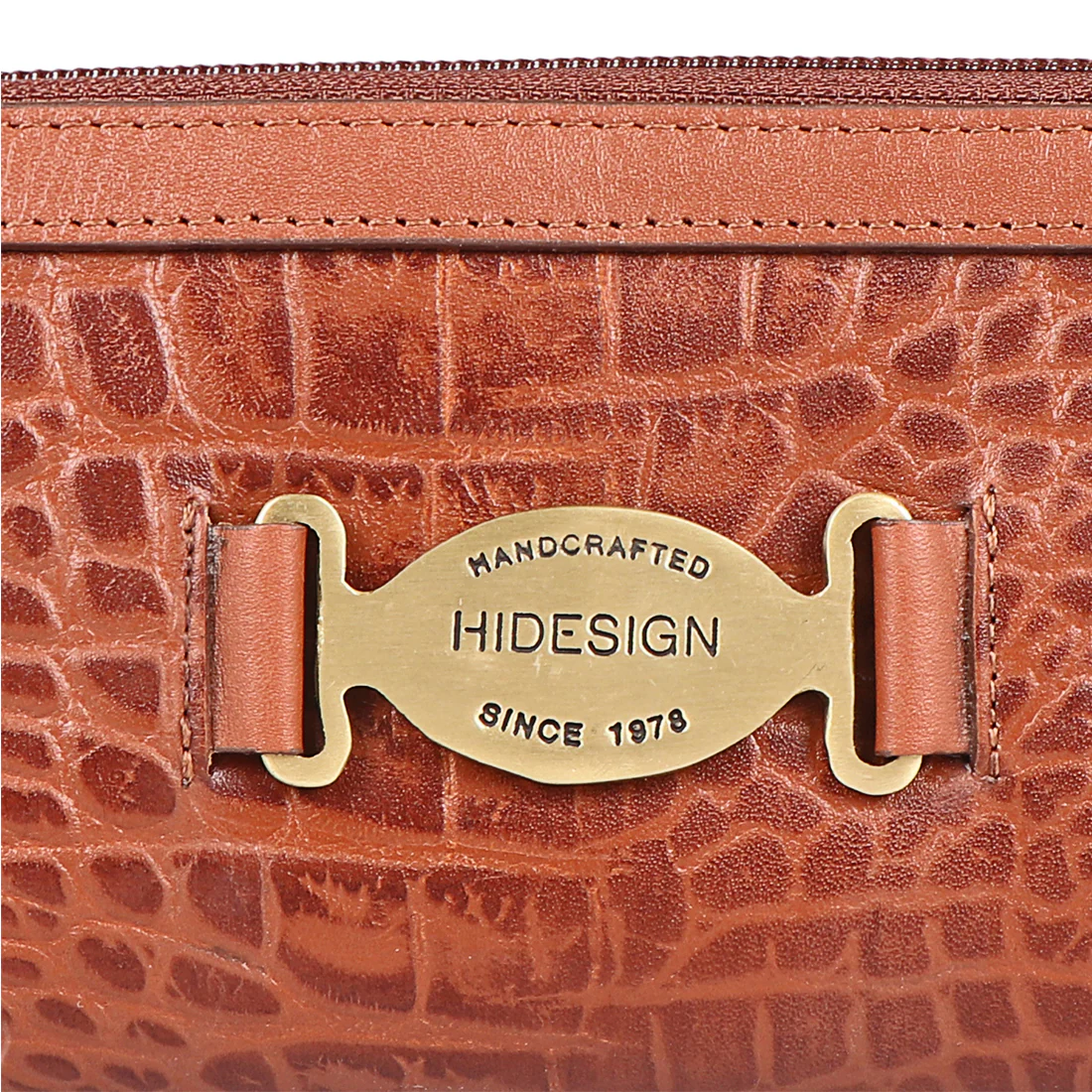 Selena W1 Tan Leather Zip Around Wallet - Image 5