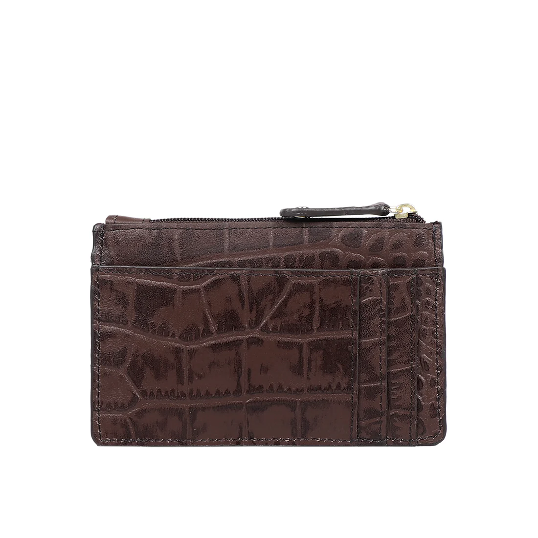 Selena W2 Brown Leather Card Holder - Image 4