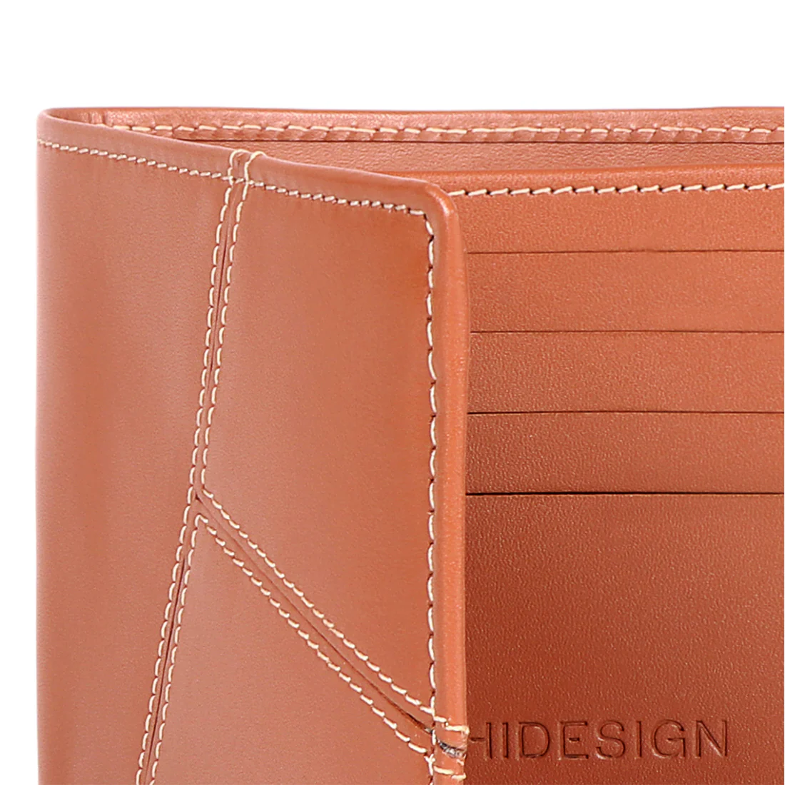 Serrano W2 Tan Leather Bi-Fold Wallet - Image 7