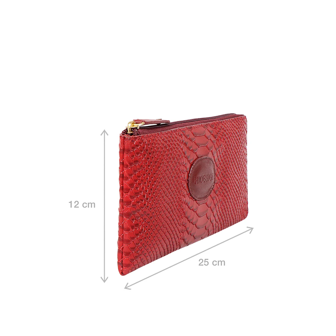 Shawn W1 Red Leather Zip Around Wallet - Image 3