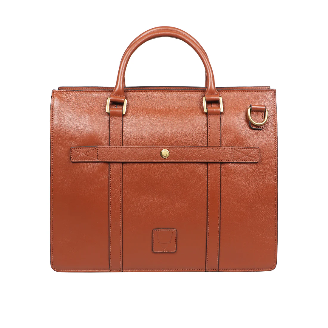 Sherlock 01 Tan Leather Briefcase - Image 3