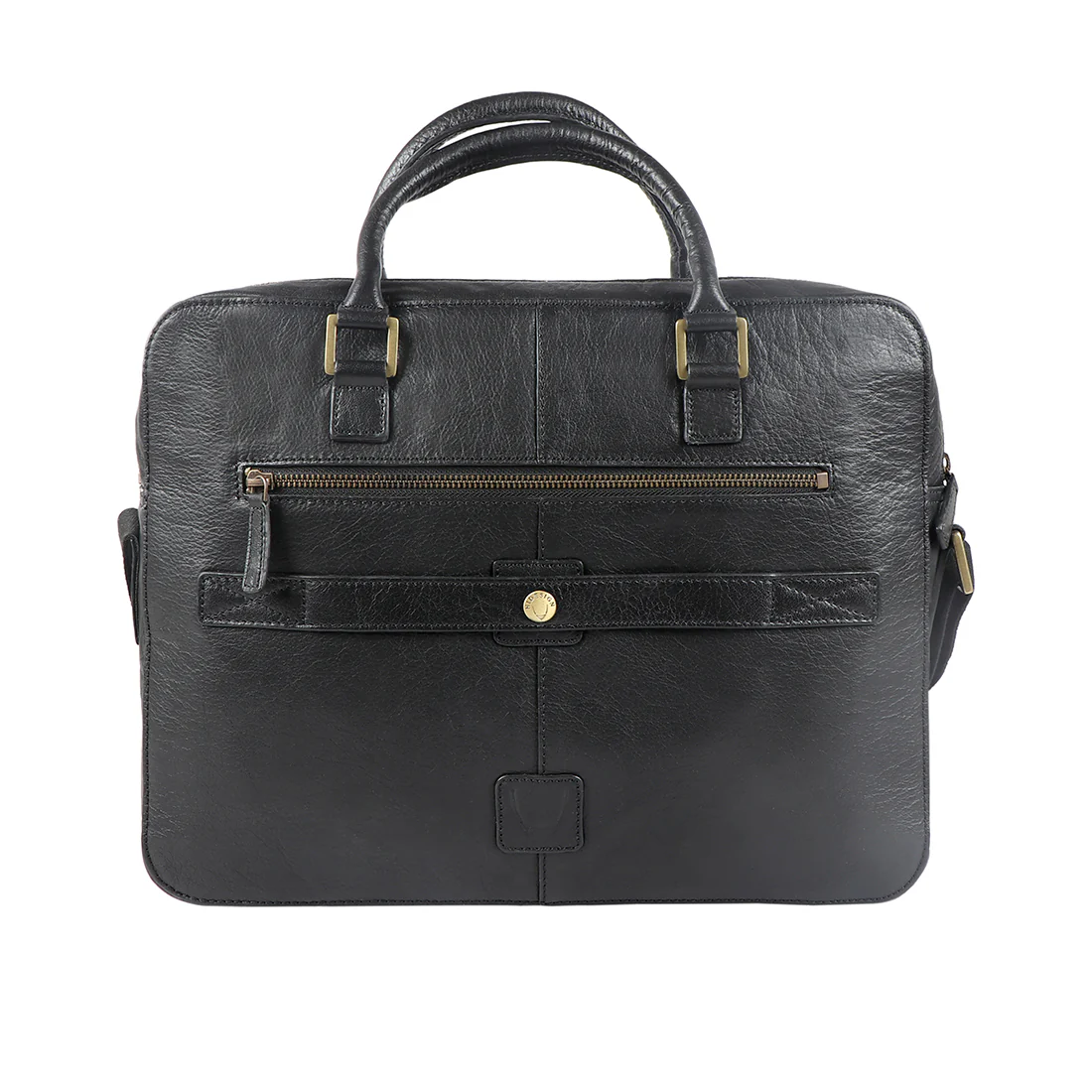 Sherlock 02 Black Leather Briefcase - Image 4