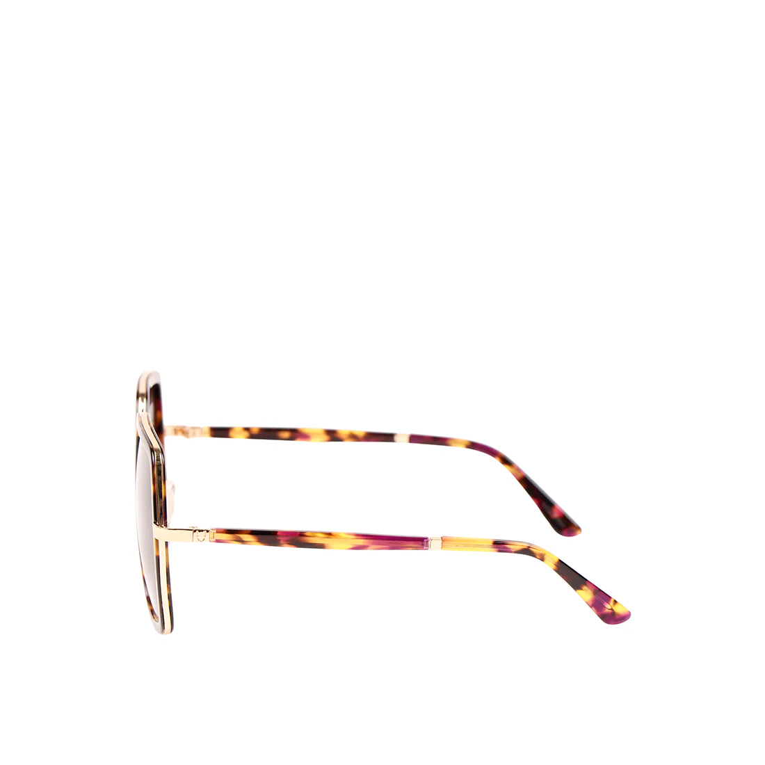 Sicily Women's Brown Oversized Sunglasses - Image 4