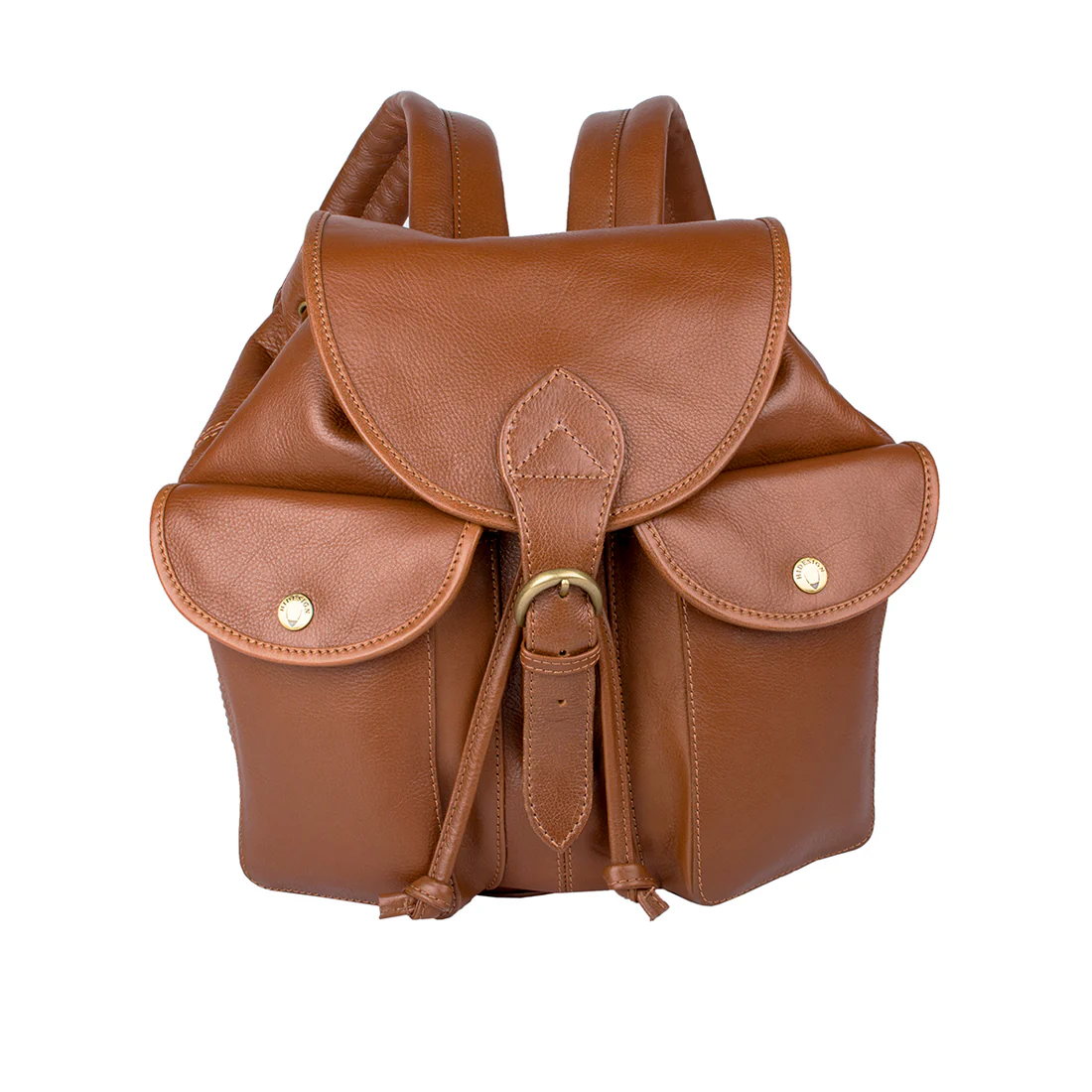 Small San Franci Tan Leather Backpack