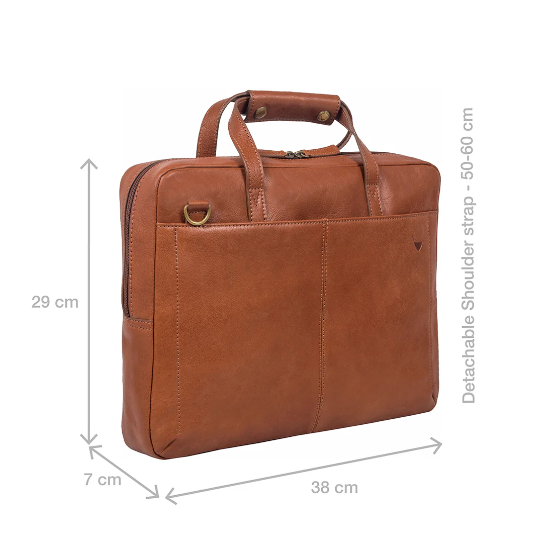 Socrates 01 Tan Leather Briefcase - Image 2