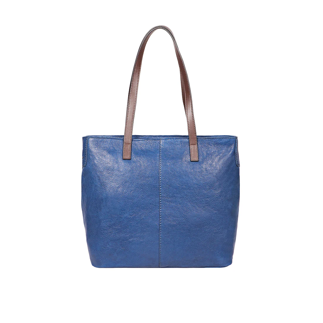 Sonoma 01 Blue Leather Tote Bag