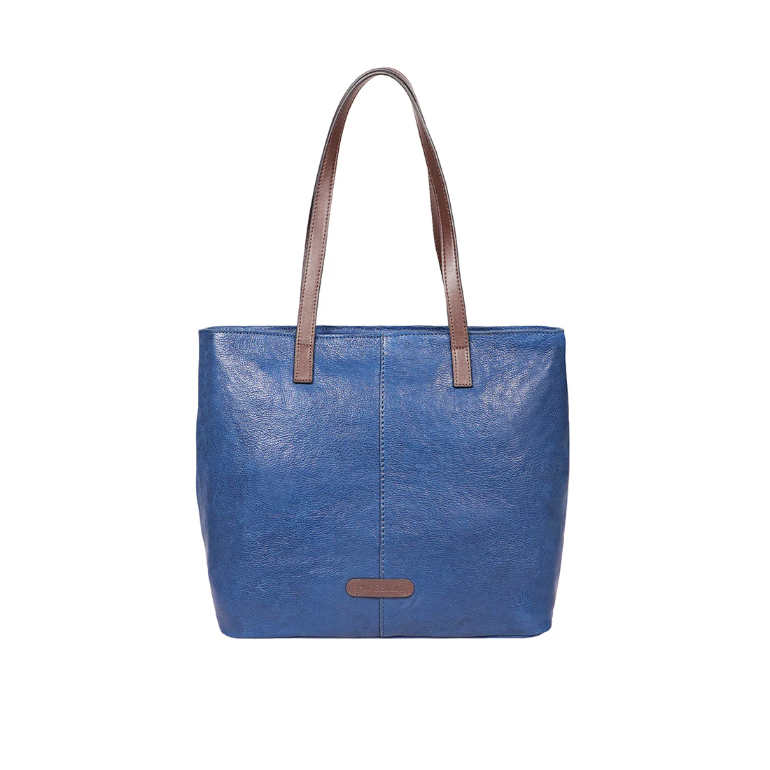 Sonoma 01 Blue Leather Tote Bag - Image 3