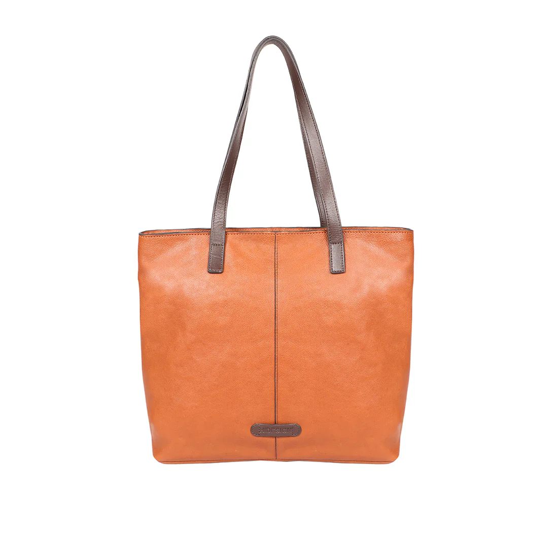 Sonoma 01 Orange Leather Tote Bag - Image 3