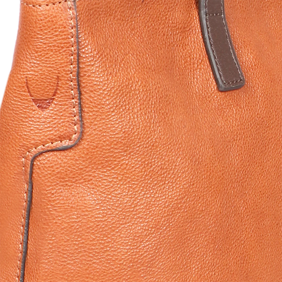 Sonoma 01 Orange Leather Tote Bag - Image 4