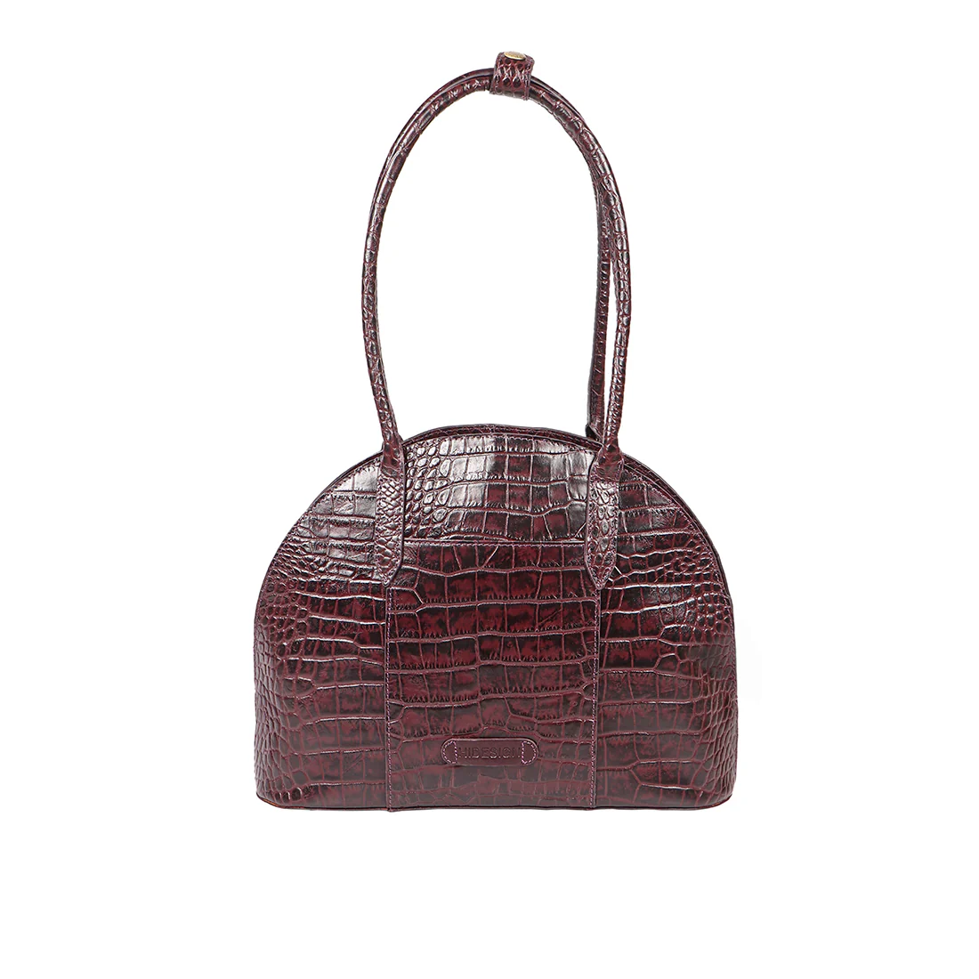 Spiga 01 Purple Leather Shoulder Bag - Image 4