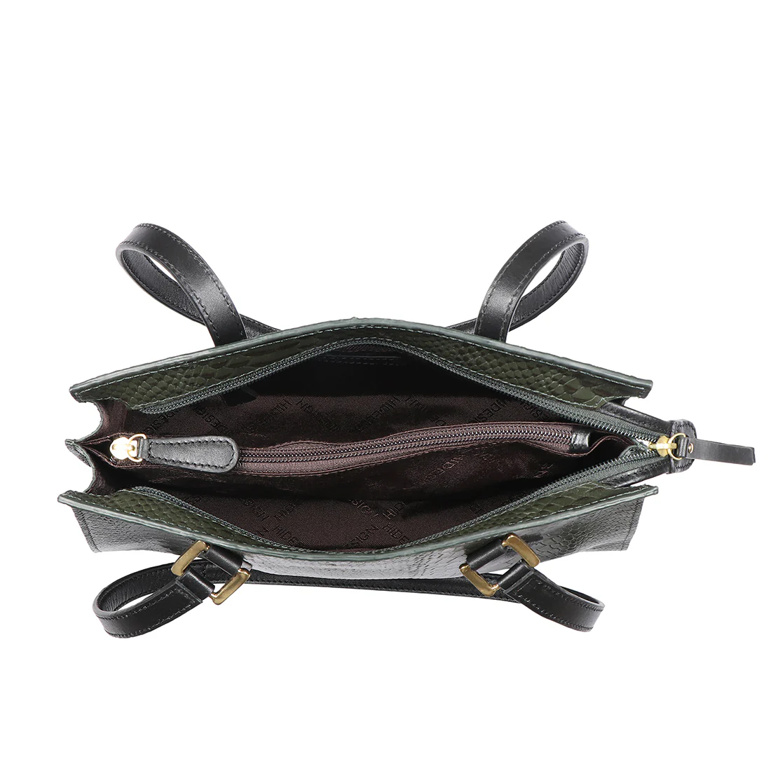 Spruce 03 Sb Green Leather Tote Bag - Image 6
