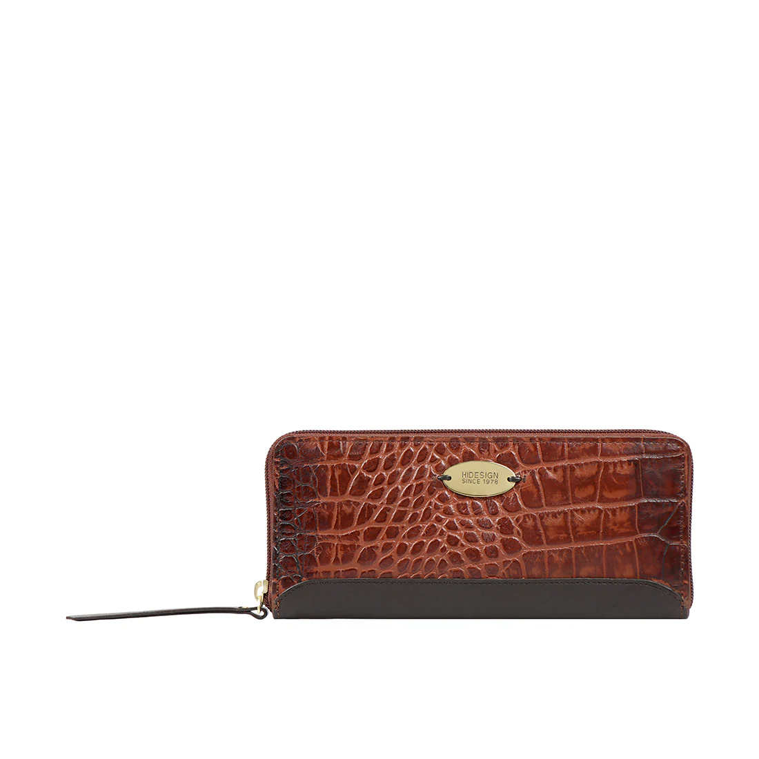 Spruce W1 Sb Tan Leather Zip Around Wallet