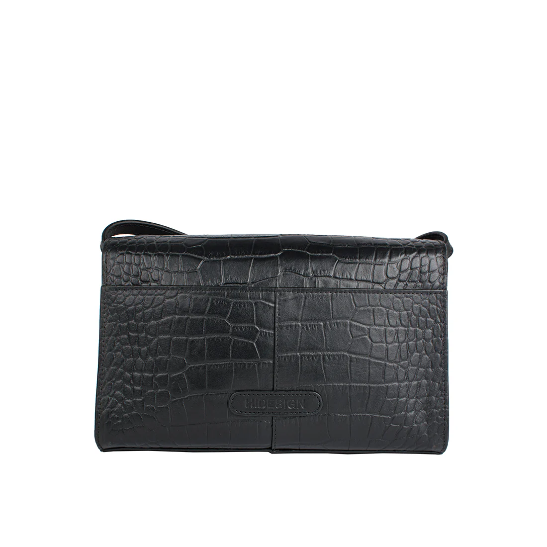 Stampa 02 Black Leather Sling Bag - Image 3