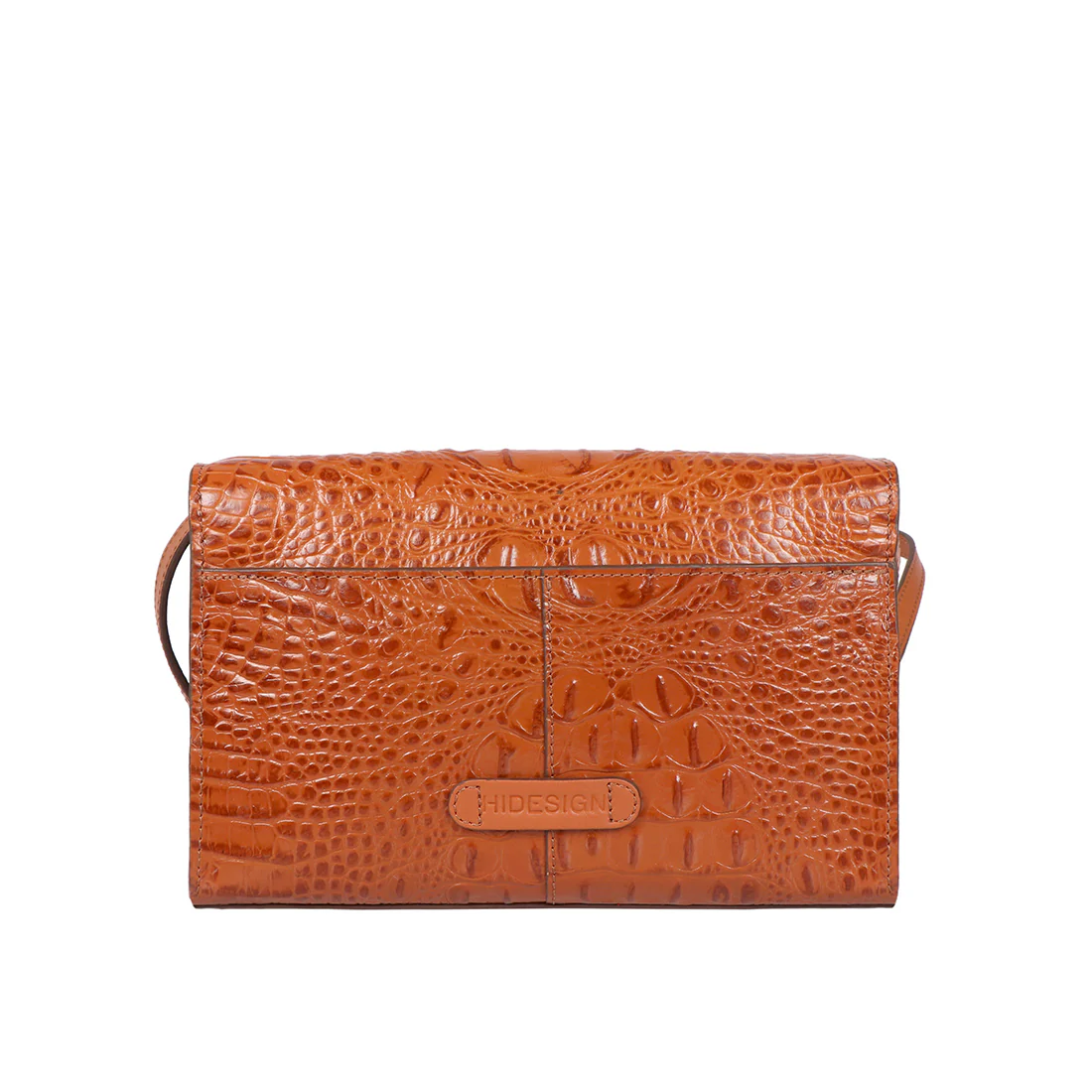 Stampa 02 Orange Leather Sling Bag - Image 3