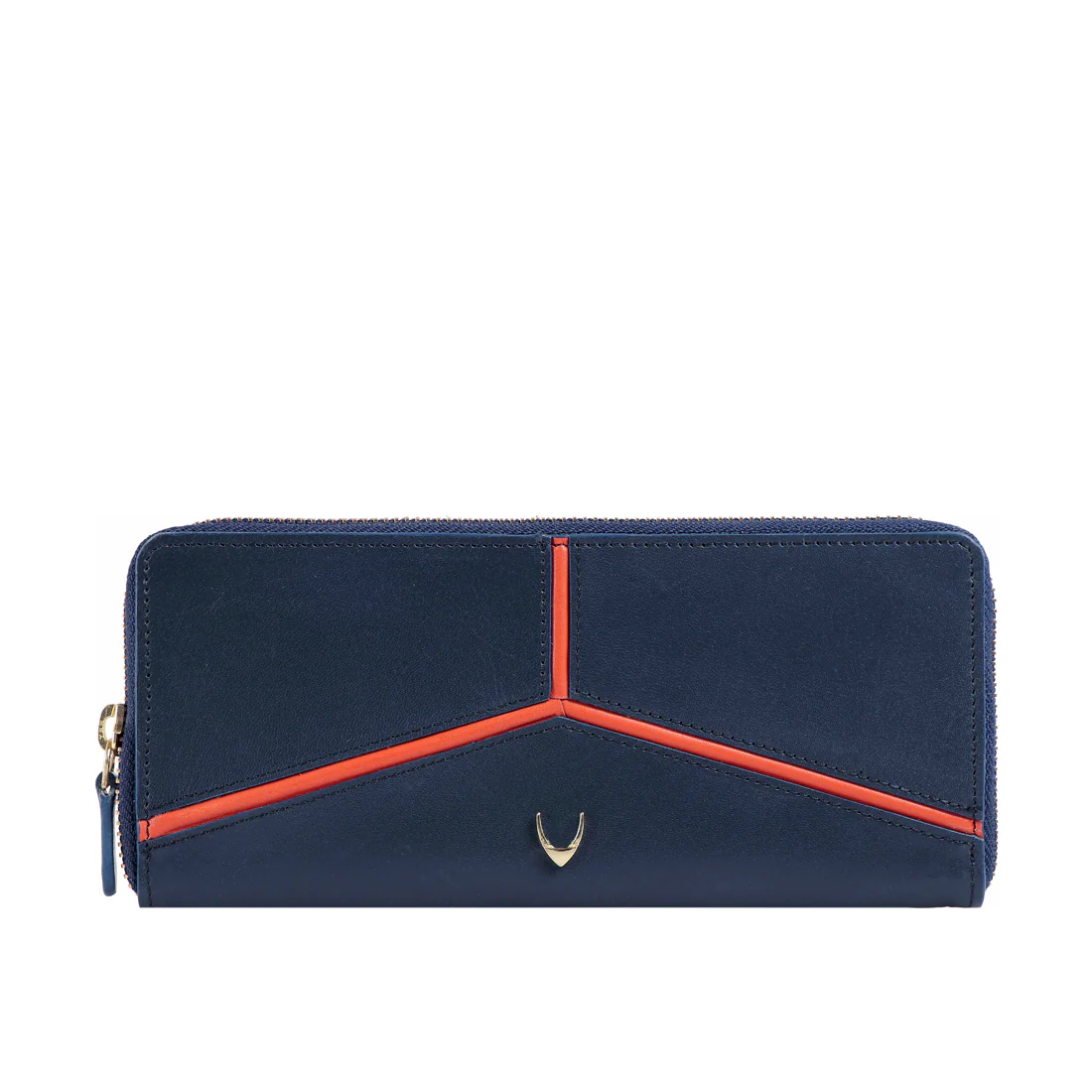 Star W1 Blue Leather Zip Around Wallet - Image 2